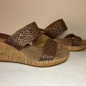 Women's Brown Wedge Sandals